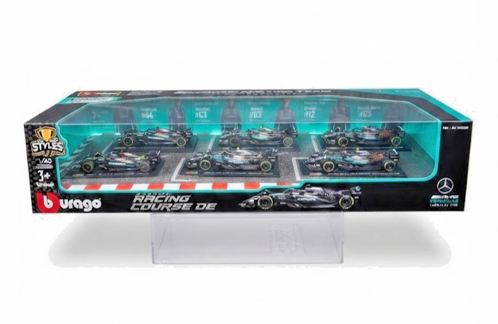 Bburago 1:43 Mercedes-AMG Petronas Formula 1 Team Collector Set of 6